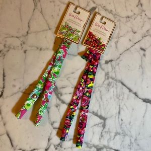 Lilly Pulitzer Sunglass Strap, 2 sets. NWT